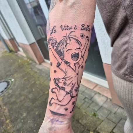 Ein Tattoo das Laune macht